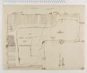 139-1 Schetskaart van de grenzen bij de Nieuwkoopse Plassen, met aanduiding van watergangen en sluizen